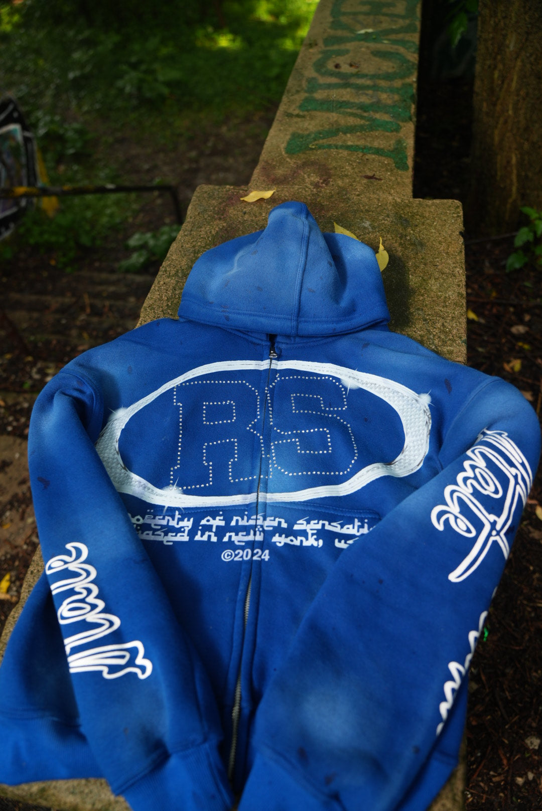 “Sensational State” Blue Zip-Up