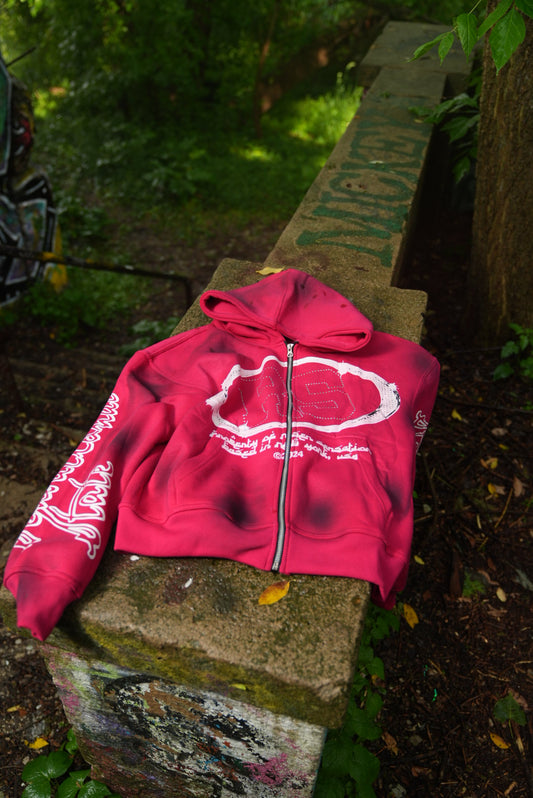 “Sensational State” Pink Zip-Up